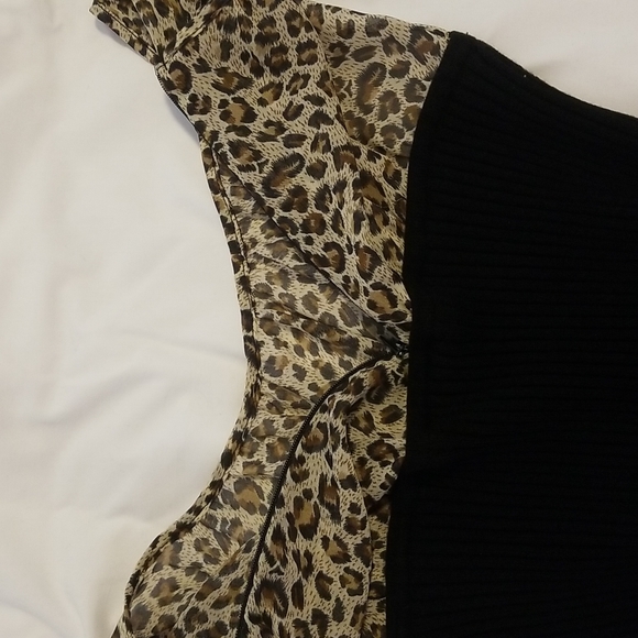 Leopard print Sweater tank - Picture 5 of 7
